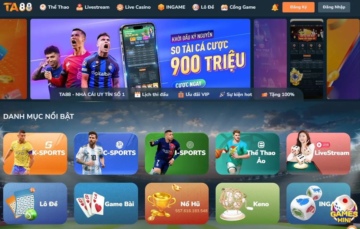 Đánh giá nhà cái TA88 qua giao diện Đánh giá nhà cái TA88 qua giao diện