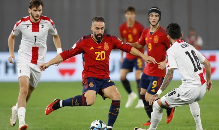Soi kèo hôm nay Tây Ban Nha vs Georgia 2h00 01-07-2024 2 Thành tích đối đầu Tây Ban Nha vs Georgia