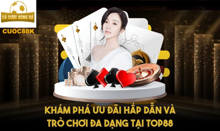 Top88: Nhà Cái Hàng Đầu Với Các Dịch Vụ Cá Cược Đỉnh Cao 2 Khám phá ưu đãi hấp dẫn và trò chơi đa dạng tại Top88